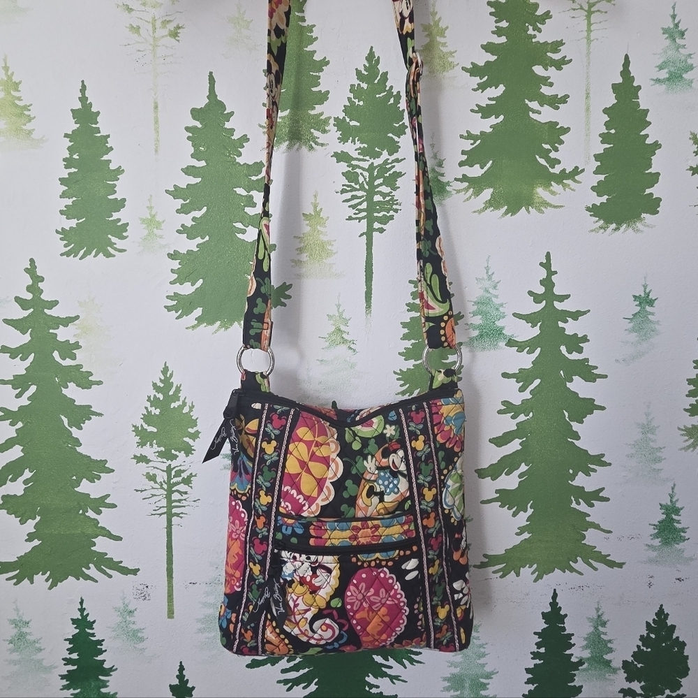 Vera Bradley Disney Parks Midnight With Mickey Hipster Crossbody Bag.